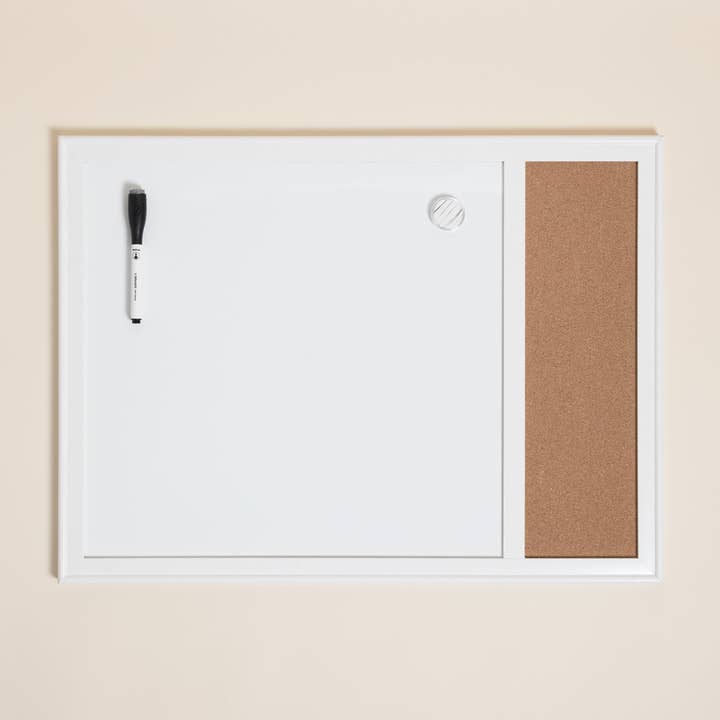 Minimal Deco Frame Dry Erase & Cork Board Combo, 17" x 23" for wholesale by U Brands