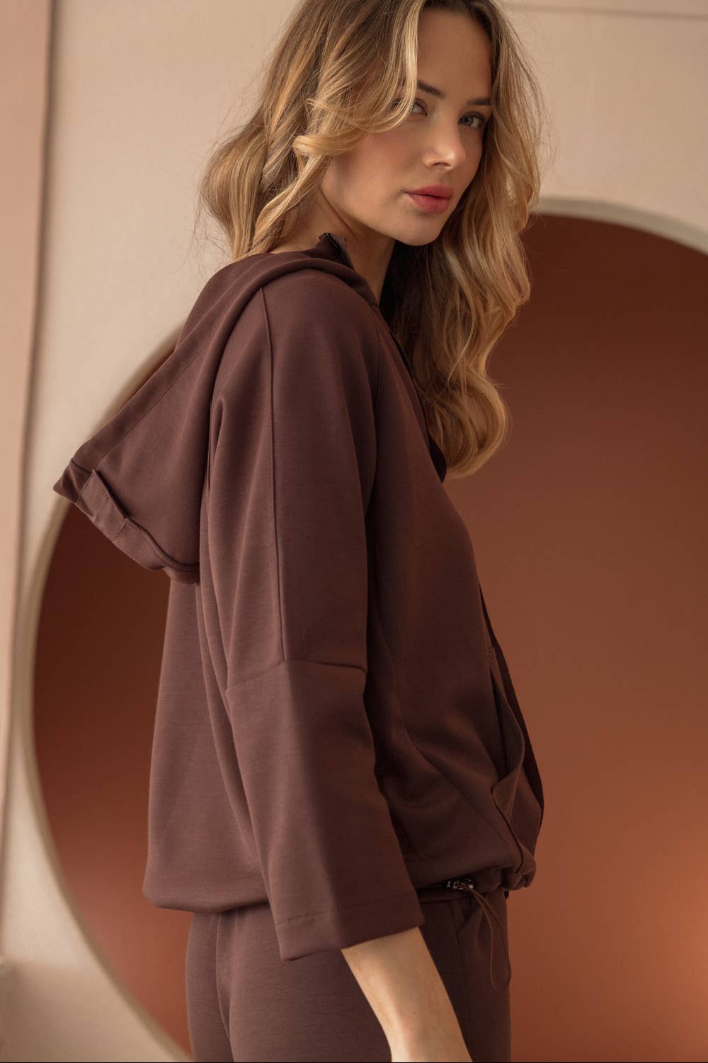 Joh Apparel - Wholesale Jacket - Women's - Kari Pointe Knit Hoodie Jacket3