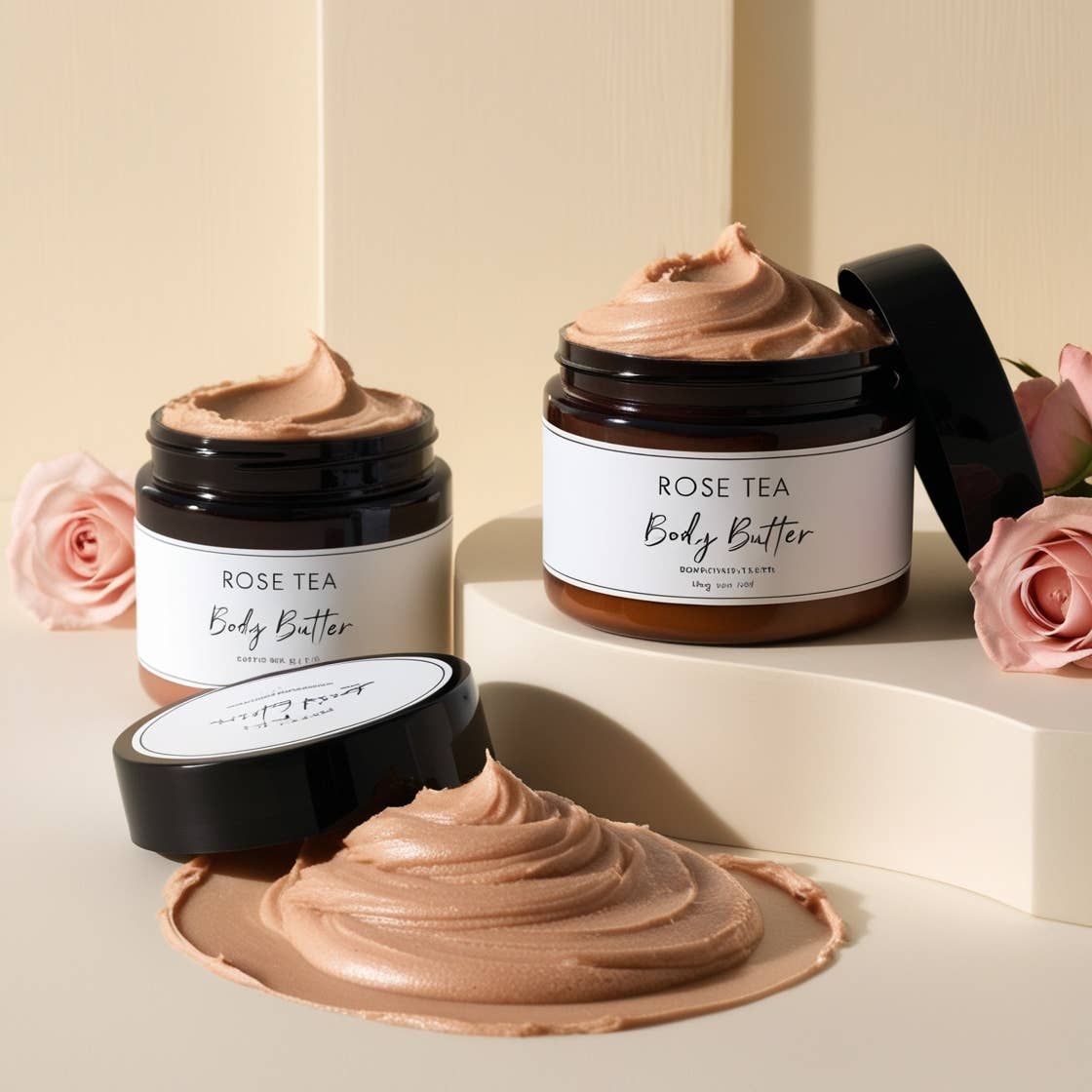 Beautique Goals - Wholesale Body balm/butter - Lichaamsboter met rozenthee 3