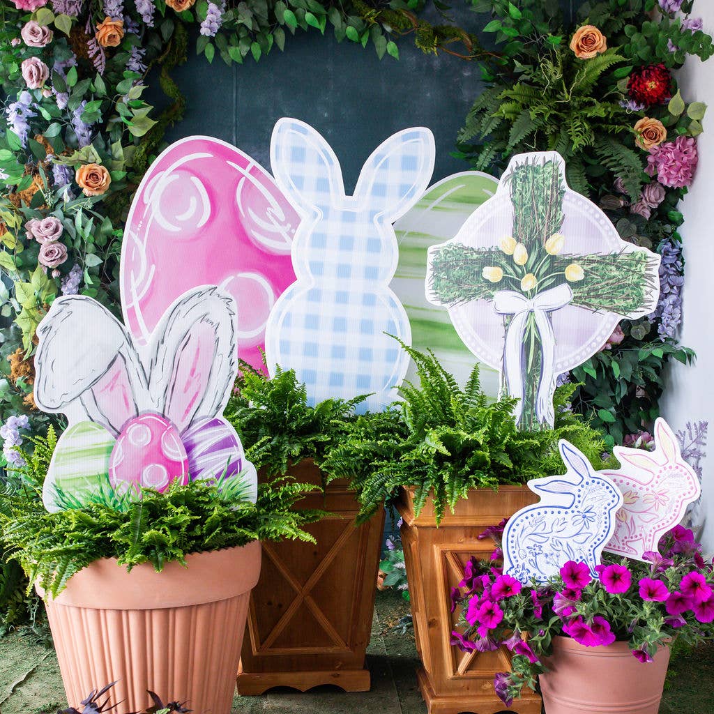 Songbird Grove Collection - Wholesale Garden/Lawn Stake - Artsy Easter Egg Garden Stakes Collection4
