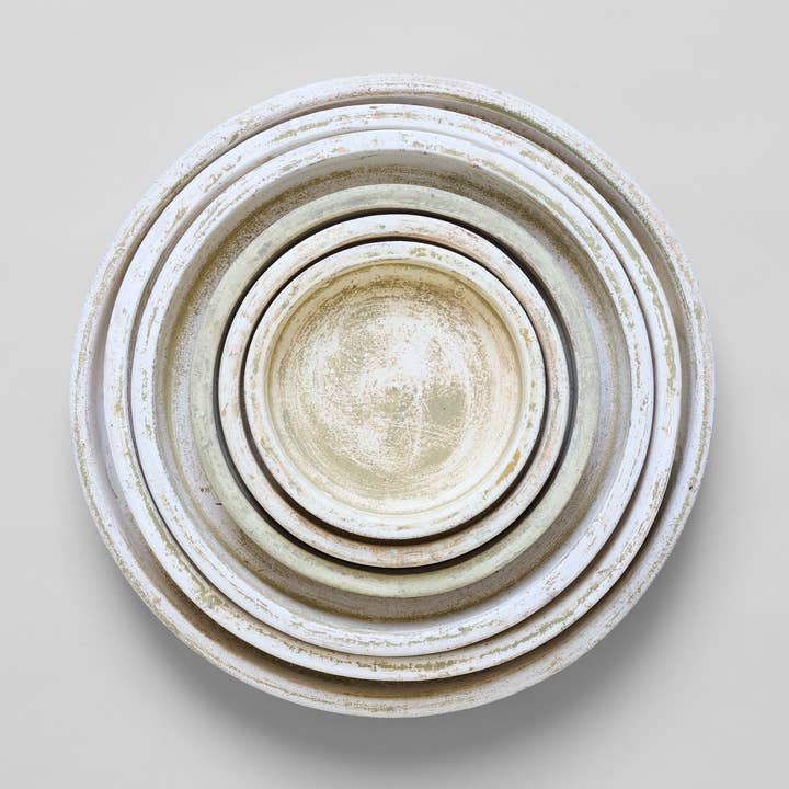 Bloomist - Wholesale Plant Pot - Tray for Basic Planter, White Patina3