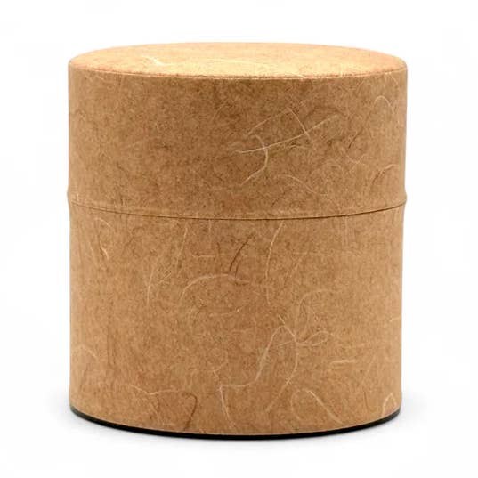 Inoue Tea - Wholesale Canister - Mikan Orange Washi Paper Wrapped Tea Canister (S) - Japanese Chazutsu0