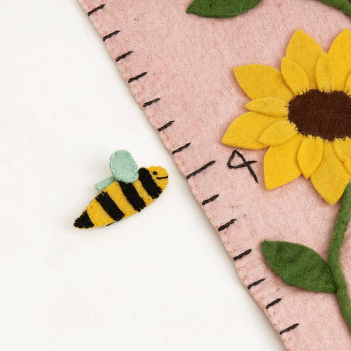 Global Goods Partners - Wholesale Growth Chart - Kids & Baby - Felt Sunflower Growth Chart2