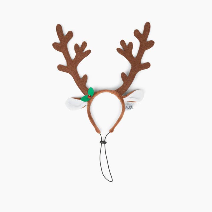 Midlee Designs - Wholesale Pet Costume - Dog - Midlee Brown Reindeer Dog Antlers Headband