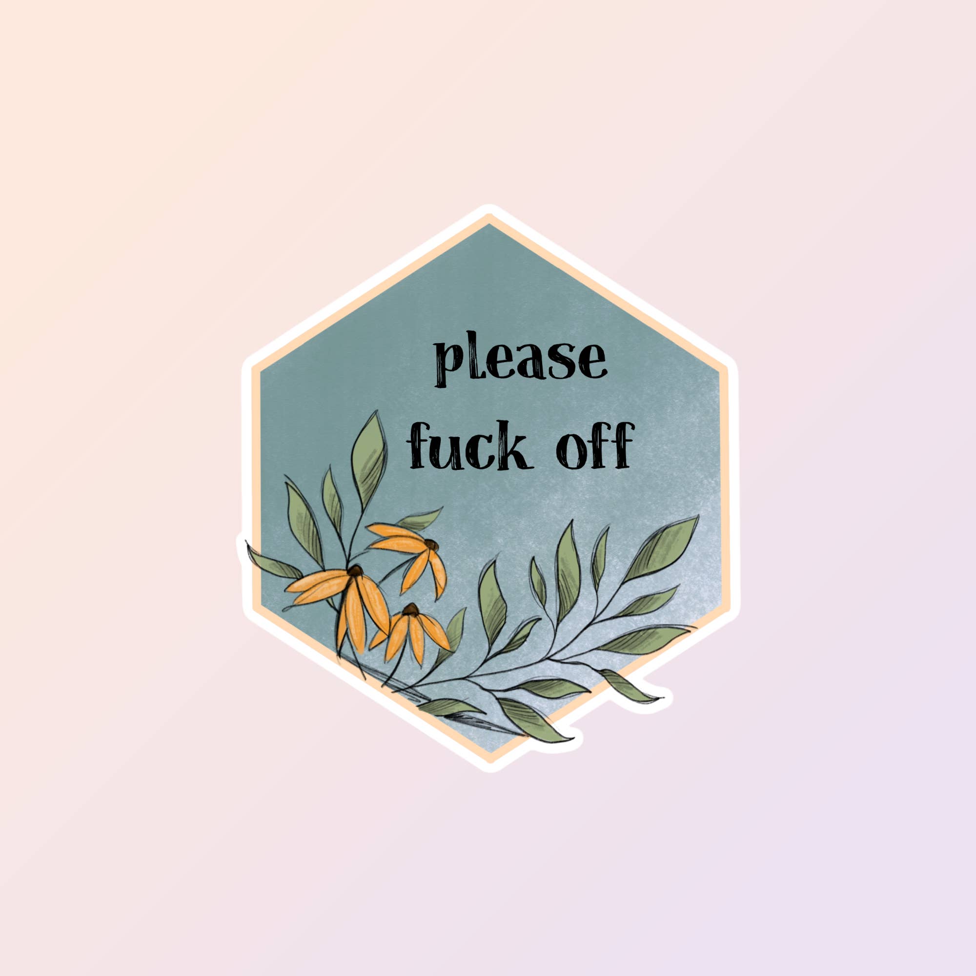 Sorry Not Sorry Co - Vente Autocollant - Autocollants pour adultes, Please Fuck Off, Snarky Sassy Sarcastic