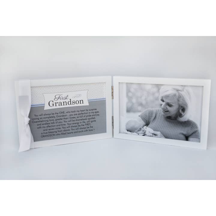 First Grandson Photo Frame for Grandparents 4x6 3132 for wholesale by The Grandparent Gift Co. Inc.