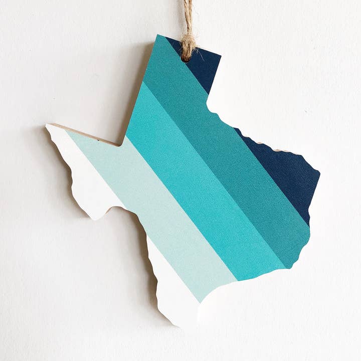 Comal Stripes Texas Ornaments for wholesale by Hemlock & Heather