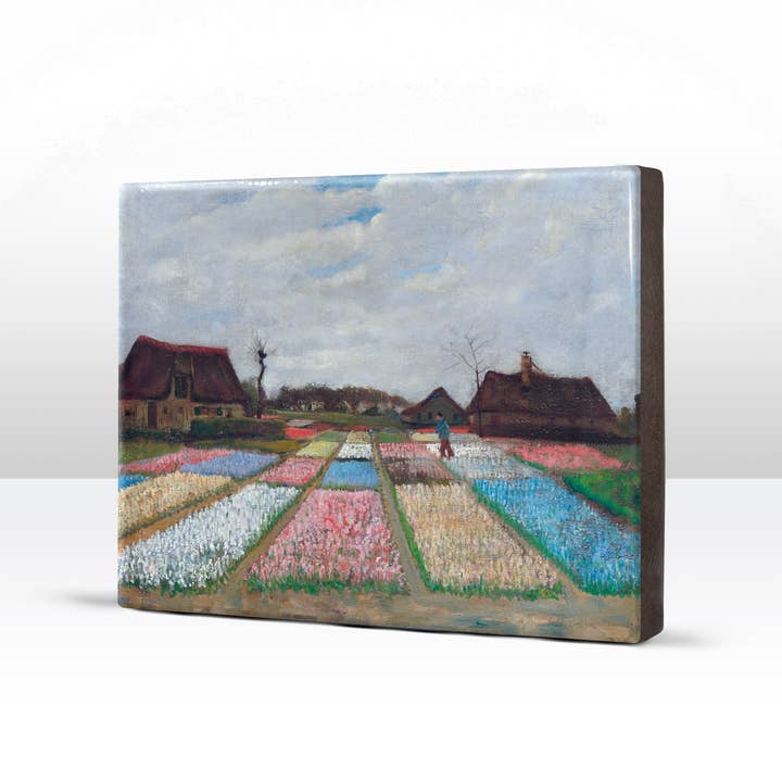 Laqueprint - Vente Affiche d'art - Laqueprint - Parterres de fleurs en Hollande - Vincent van Gogh - 26 x 19,5 cm - LP2022