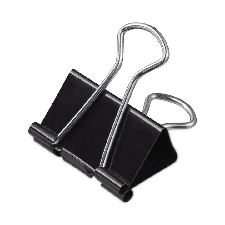 Everyday Supply Co - Wholesale Binderclip - Mini Binder Clips Value Pack, Black/Silver, 36/Box