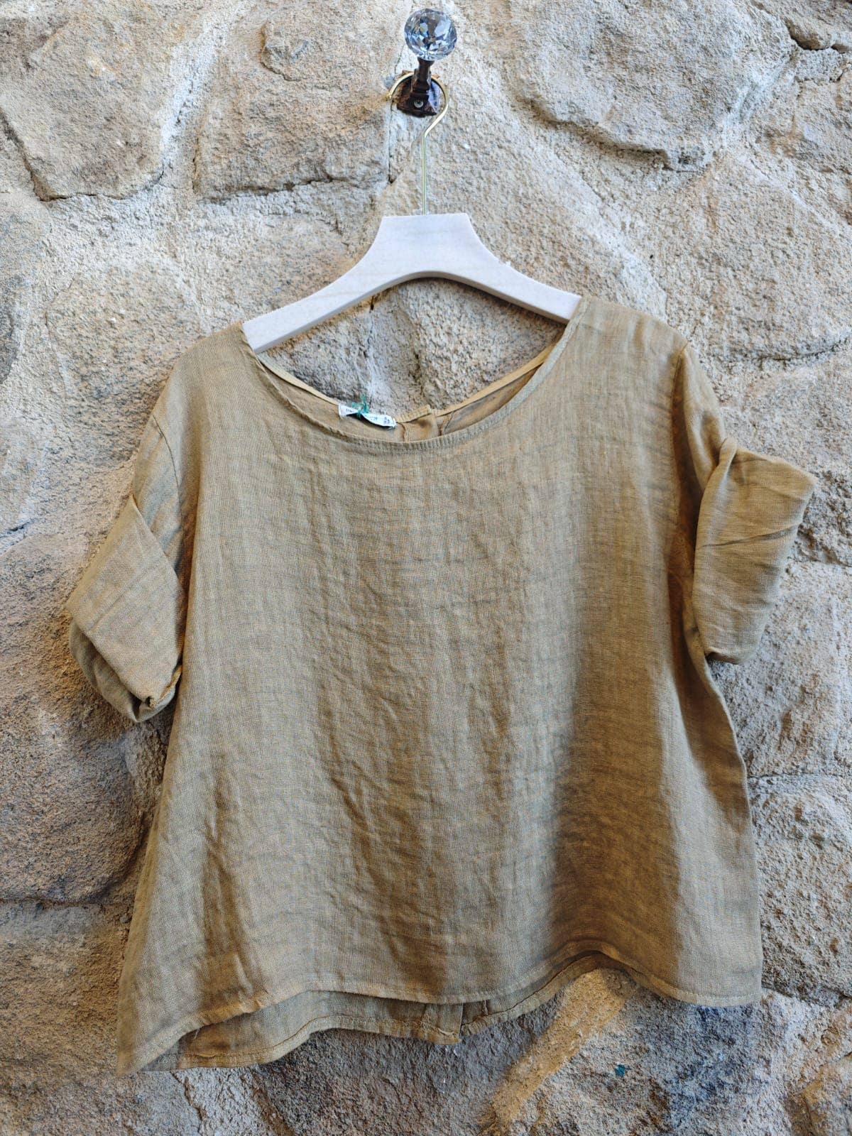 Linen & More – Engroshandel Bluse - Dame – Basic kort bluse i 100 % hør13