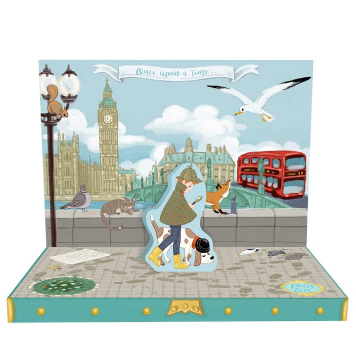 Carte de boîte à musique London Adventure pour la vente par My Design Collections