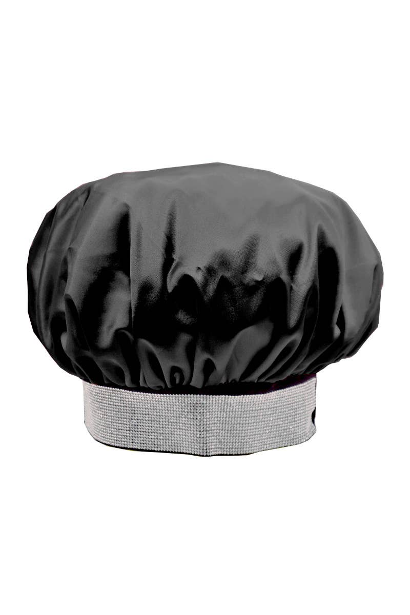 PINEAPPLE Beauty - Wholesale Sleep Cap / Bonnet - Women's - CALA 66053 Jewel Band Silky Satin Hair Bonnet Black - 6 pcs2