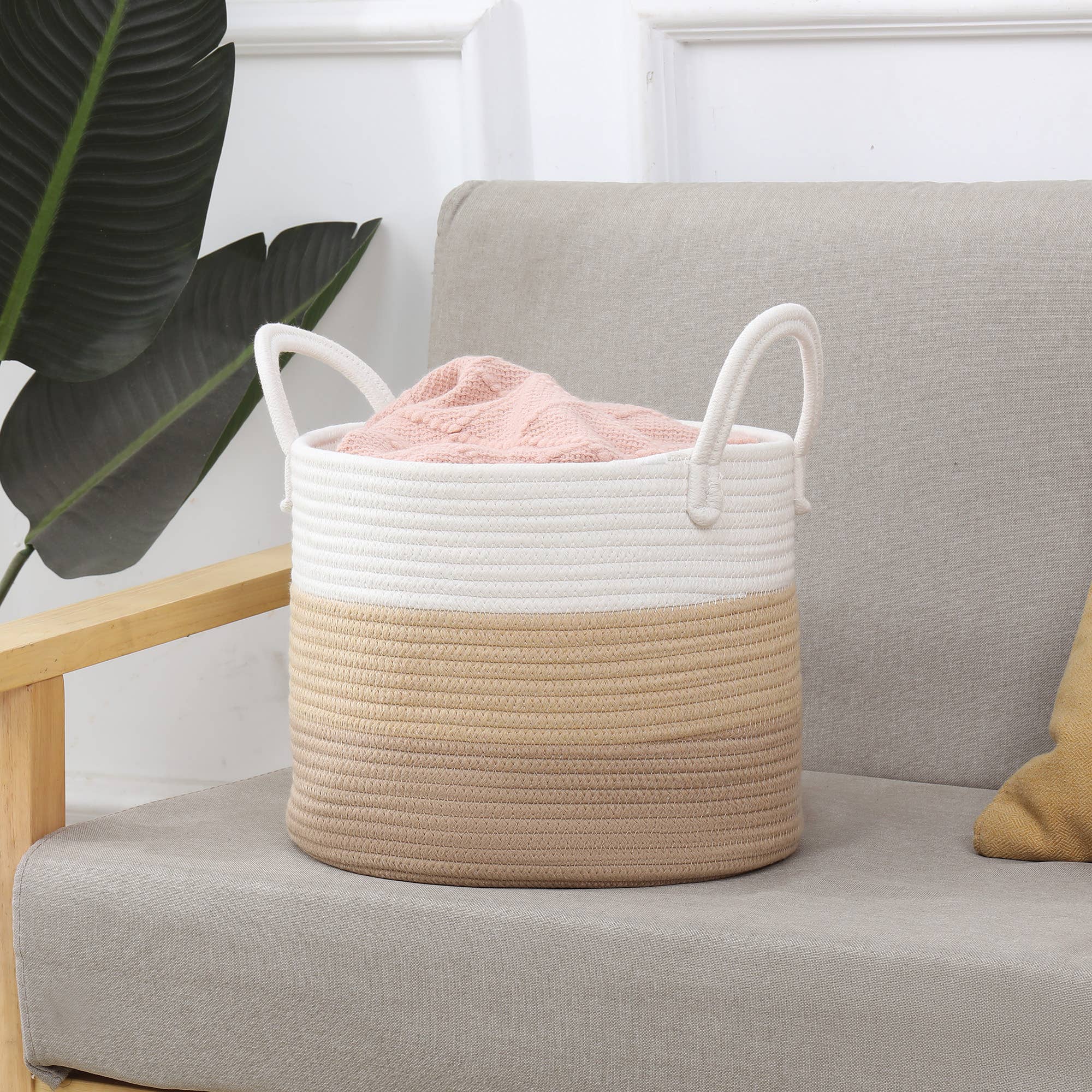 Park Life Designs - Vente Paniers - Panier de rangement en coton bio Charleston3