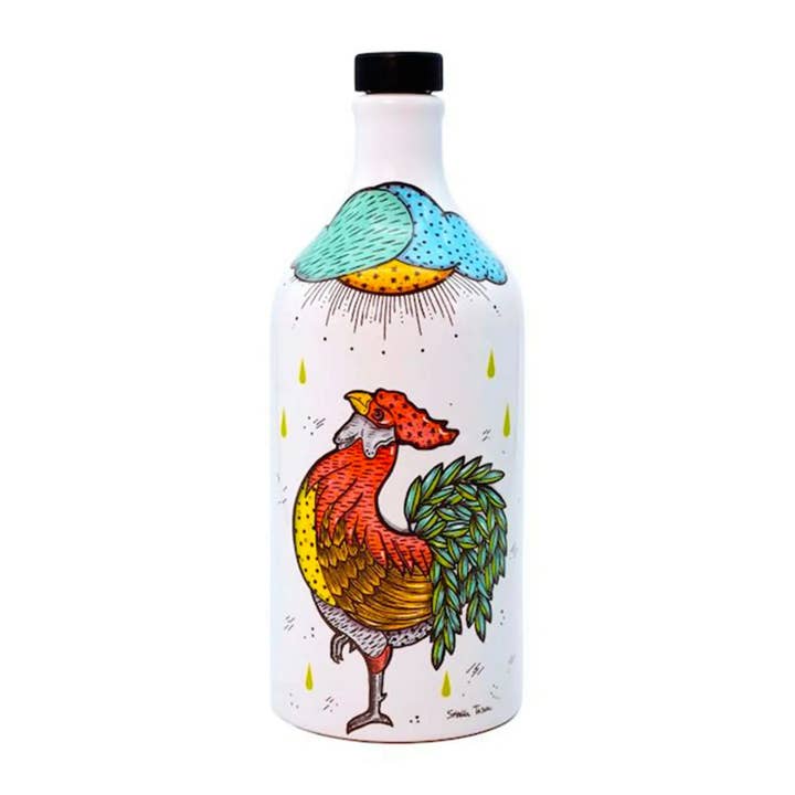 Zia Pia - Wholesale Olive Oil - Rooster Extra Virgin Olive Oil Ceramic by Muraglia