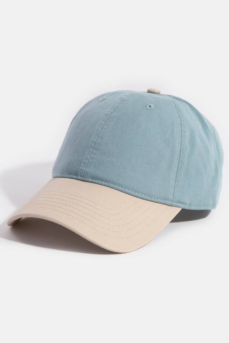 Collections by Fame Accessories – Boné de beisebol - Mulher por atacado – Boné de beisebol com blocos de cores em dois tons3