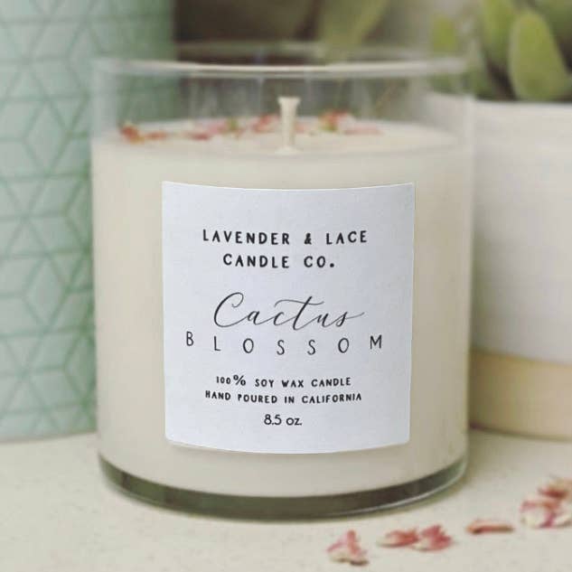 Cactus Blossom Candle for wholesale by Lavender & Lace Candle Co