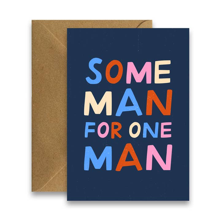 Een Man Voor Een Man - Ierse Humor Kaart voor wholesale door By Claire Schorman