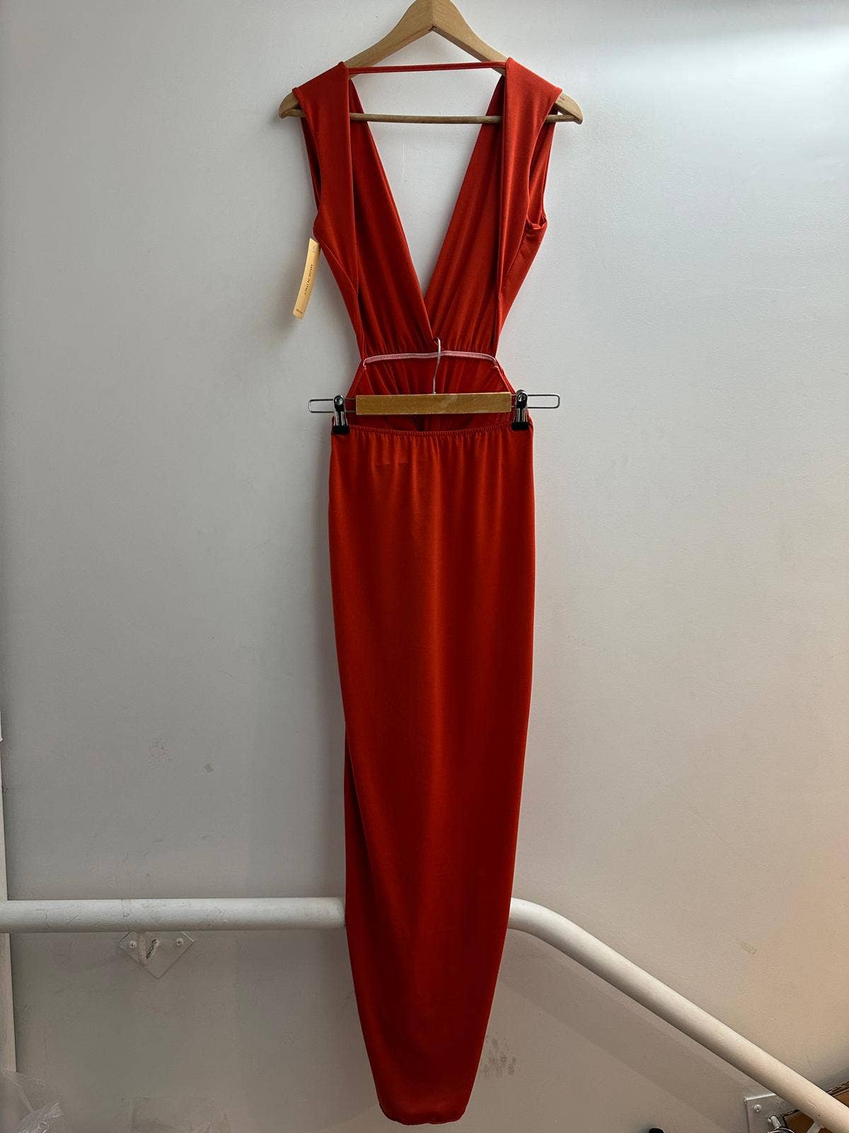 LORIANE – wholesale Dress – Women's – 5997 Plain long dress with open back one size3