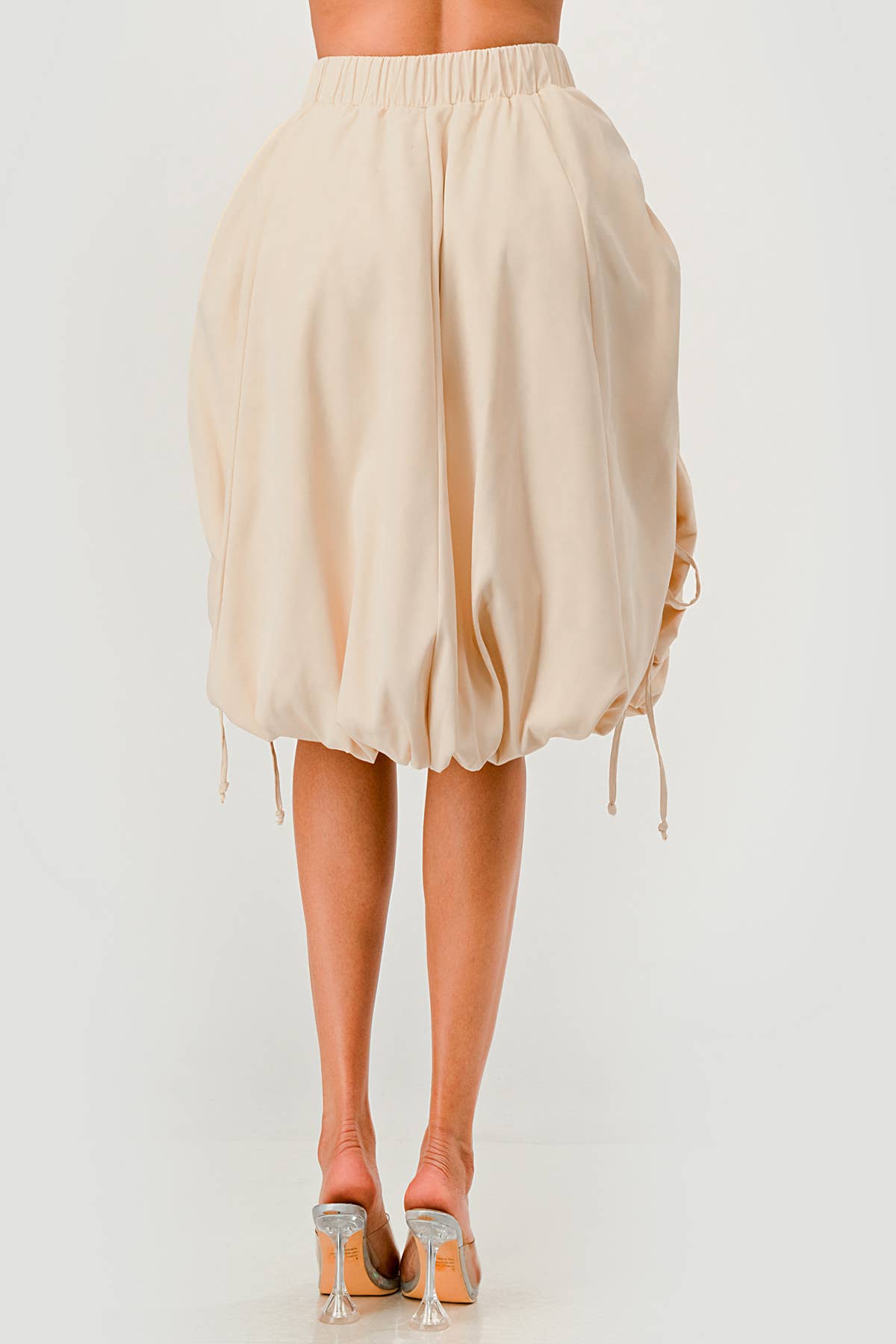 Namatt Design - Venta al por mayor Falda - Mujer - Falda midi burbuja ajustable con cordón lateral regular8