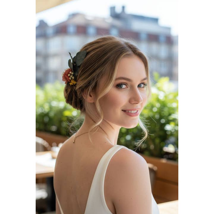 L'atelier du 6 - Wholesale Hair Brush/Comb - Floral comb for bohemian wedding hairstyle.4