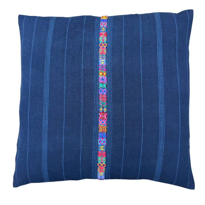 Indigo Corte Pillow Cover for wholesale by Intertwined: Handmade for Good