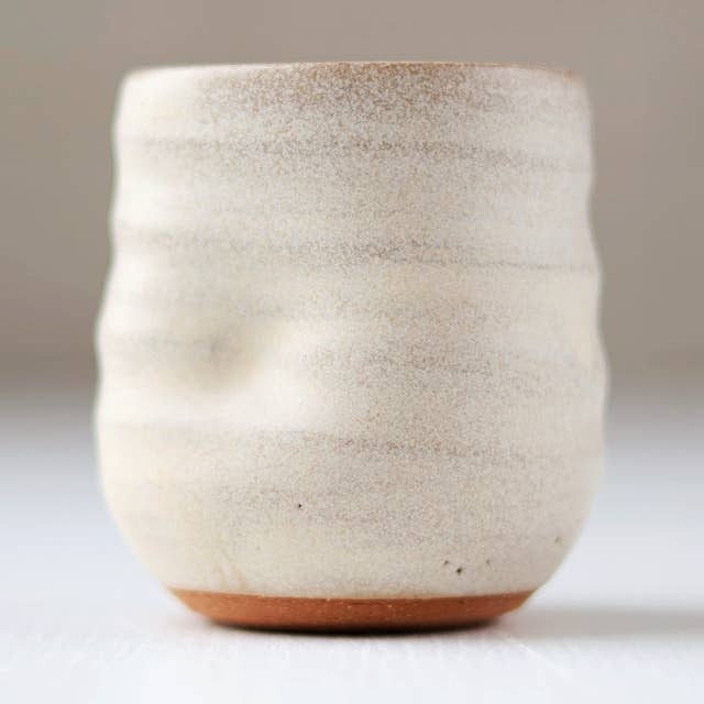 Gravesco Pottery - Wholesale Drinking Glass/Cup - Artist Choice Little Sippers Cream Pottery Shot Cup0