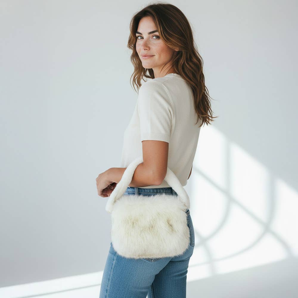 Sensibling Corp. - Vente Pochette – femme - Pochette en fausse fourrure en fourrure10