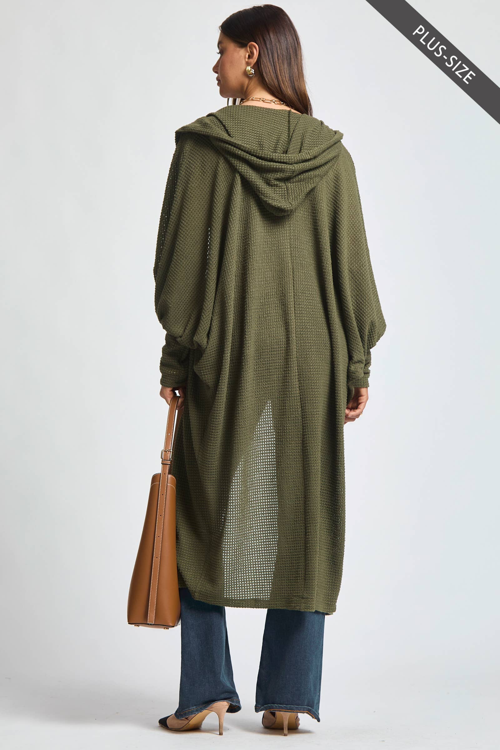 Dear Scarlett - Wholesale Cardigan - Women's - PLUS SIZE Cozy Knit Maxi Duster17