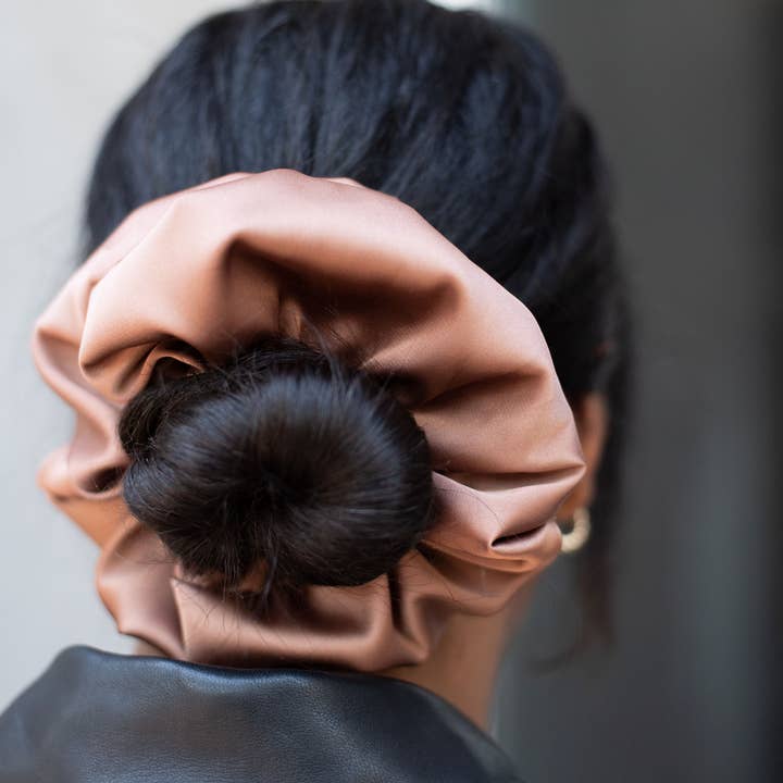 Cloud Scrunchie, Satin Scrunchy, Oversize Scrunchie for wholesale by Femme Faire