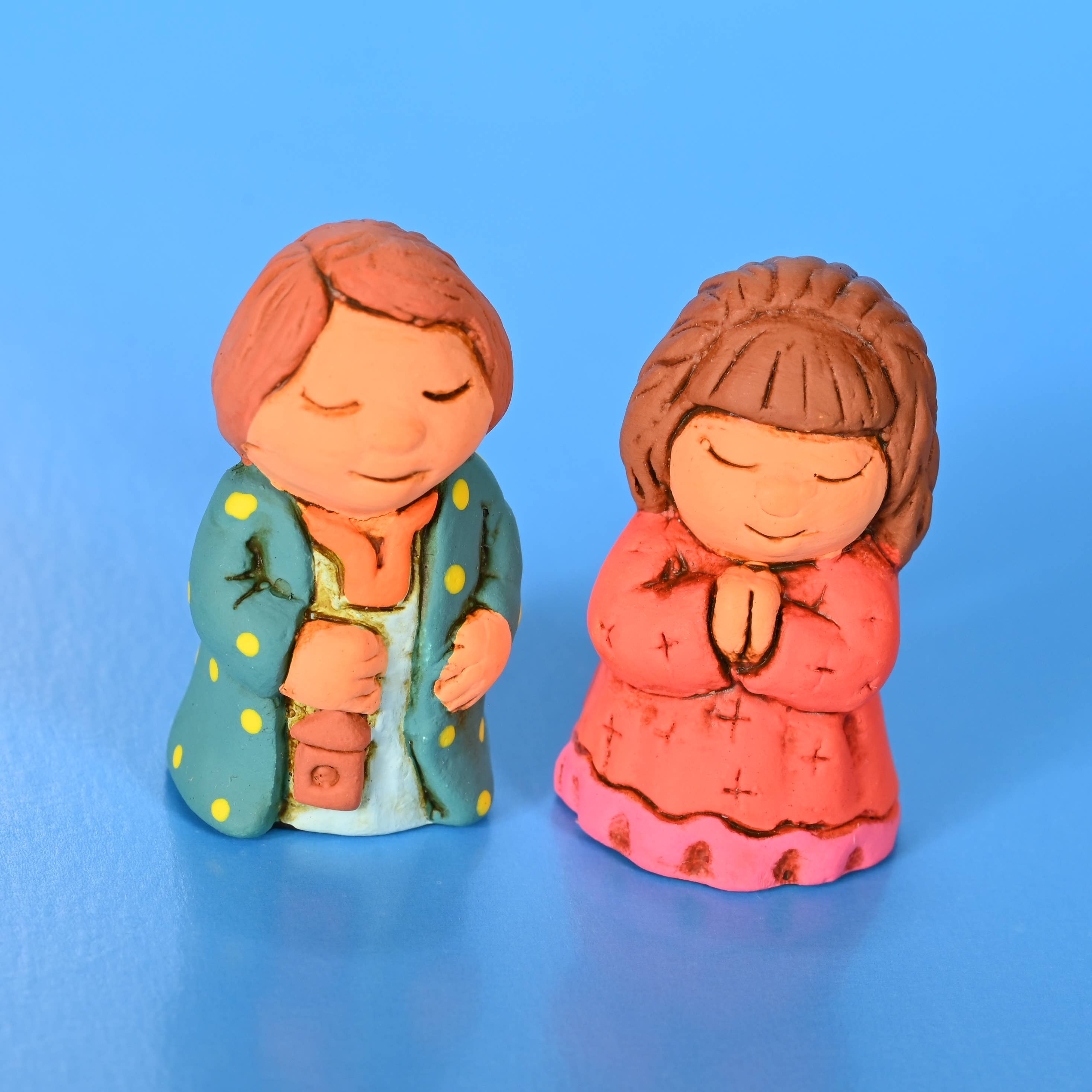 Lucuma Designs - Wholesale Nativity Scene Decor - Cozy - Mini Nativity Set of 6, 1" H - Artist Made2