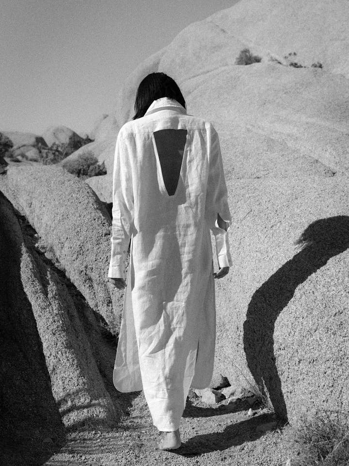 A Perfect Nomad - Wholesale Dress - Women's - evolve linen shirt dress