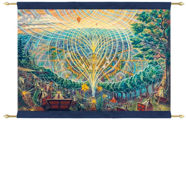 Vision Train Tapestry for wholesale by Amanda Sage Collection