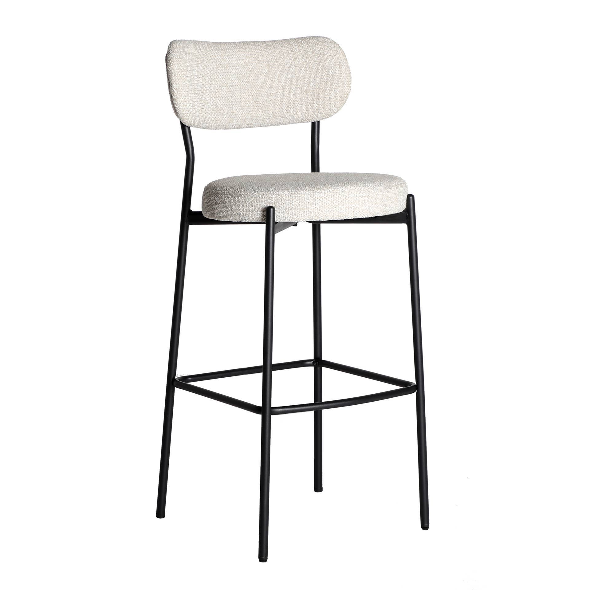 Kodu Home Design - Wholesale Stool - Set of 2 Stools, Polyester, Beige, 48x53x106cm0