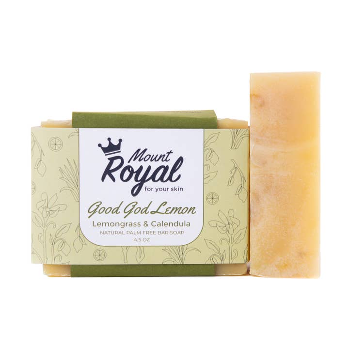 God Gud, Citron- Citrongræs & Calendula Bar for engroshandel hos Mount Royal Soaps