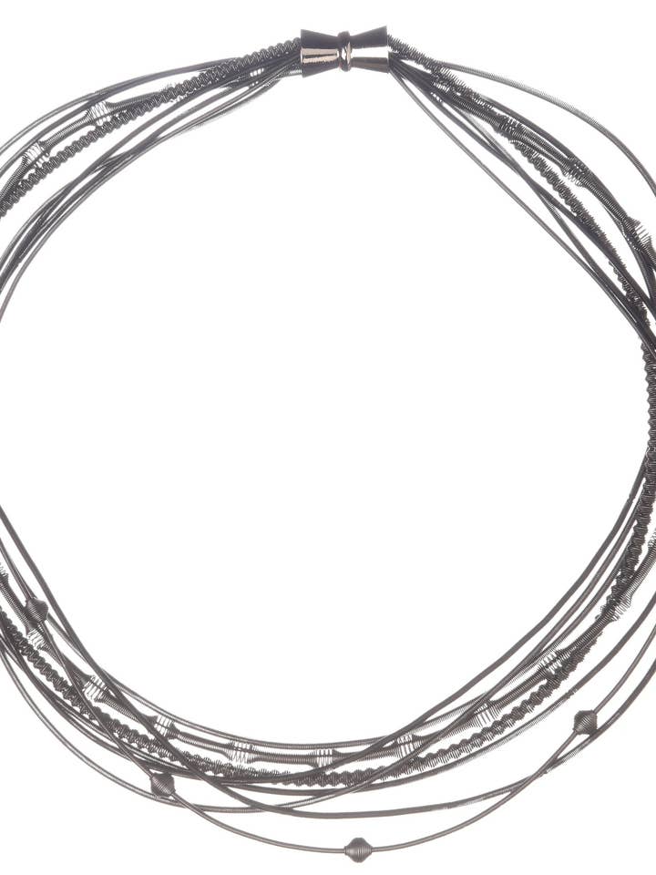 612BLK - Collier PW Mix Noir pour la vente par Sea Lily