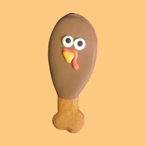 Turkey Leg Dog Cookie for wholesale by Bakery Dog