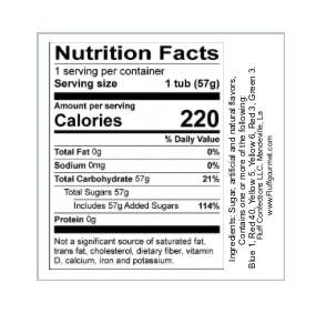 Fluff gourmet fairy floss - Wholesale Cotton Candy - Nola Tigers Blood Cotton Candy 1