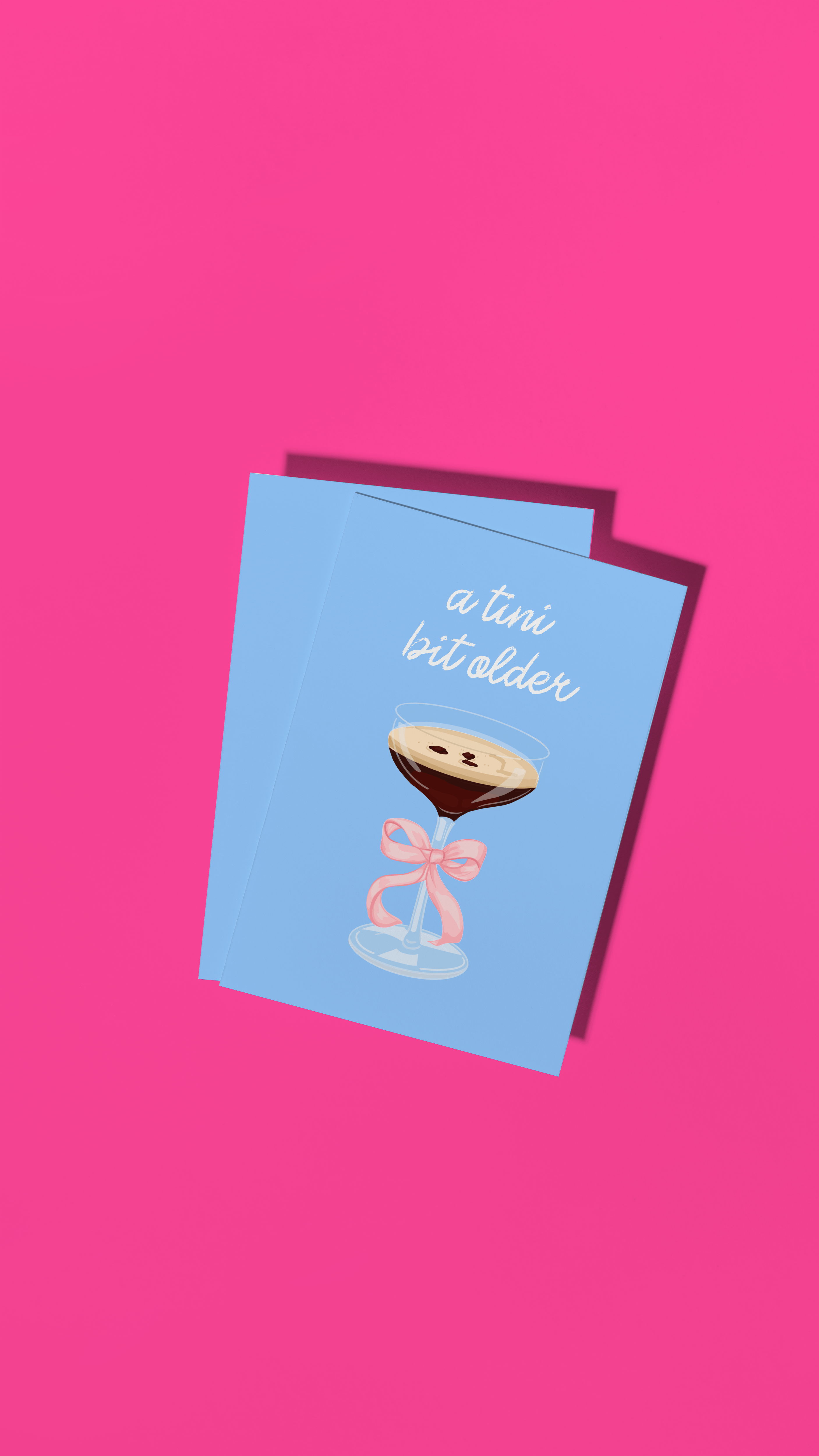 by Rosybum - Wholesale Birthday Card - A Tini Bit Older - Cocktail Espresso Martini Birthday Card 1