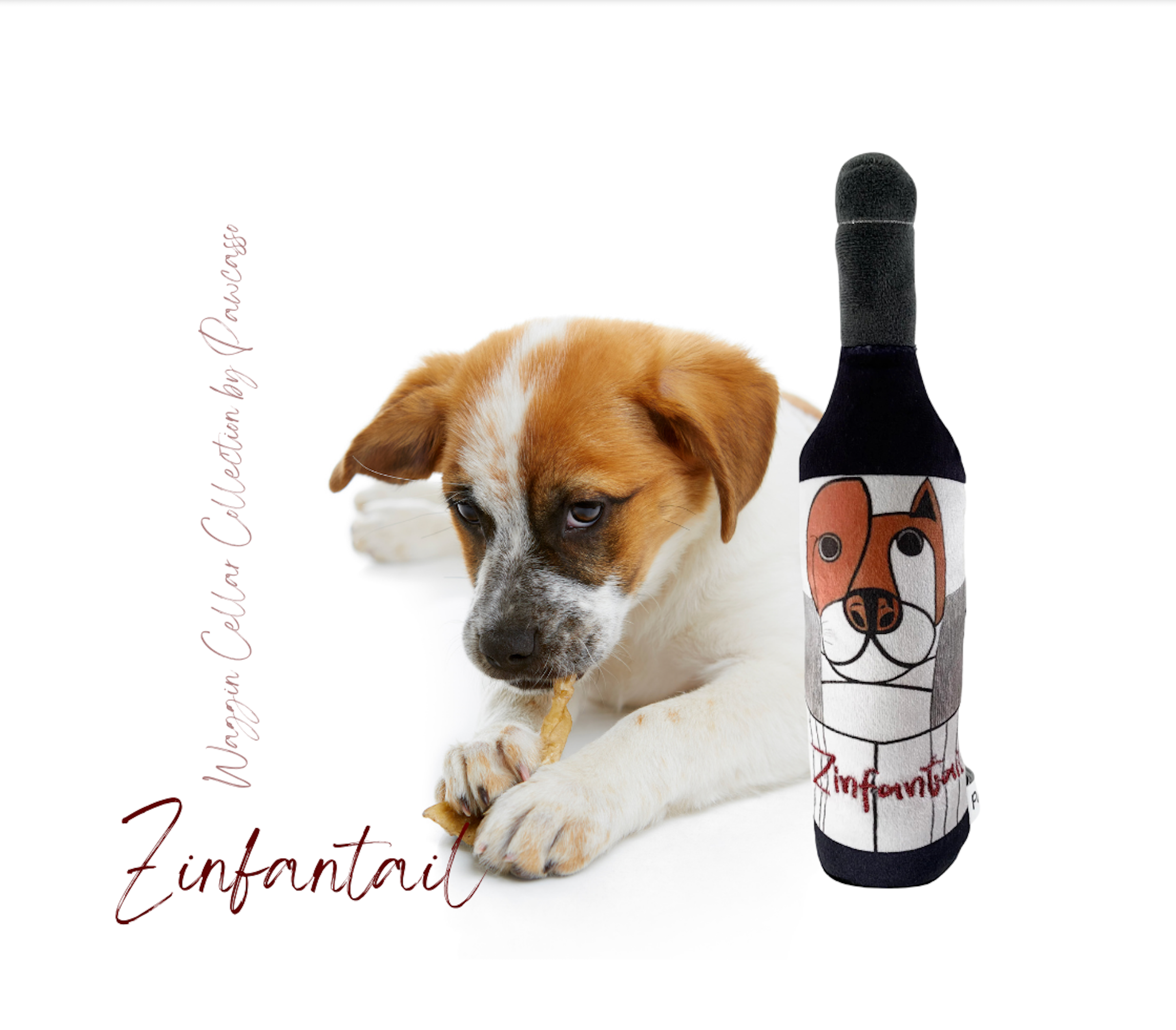 Pawcasso – wholesale Pet plush toy – Dog – Zinfantail1