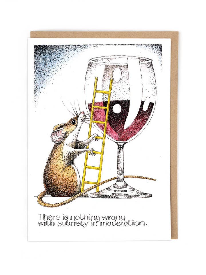 SOBRIETY for wholesale by Cath Tate Cards