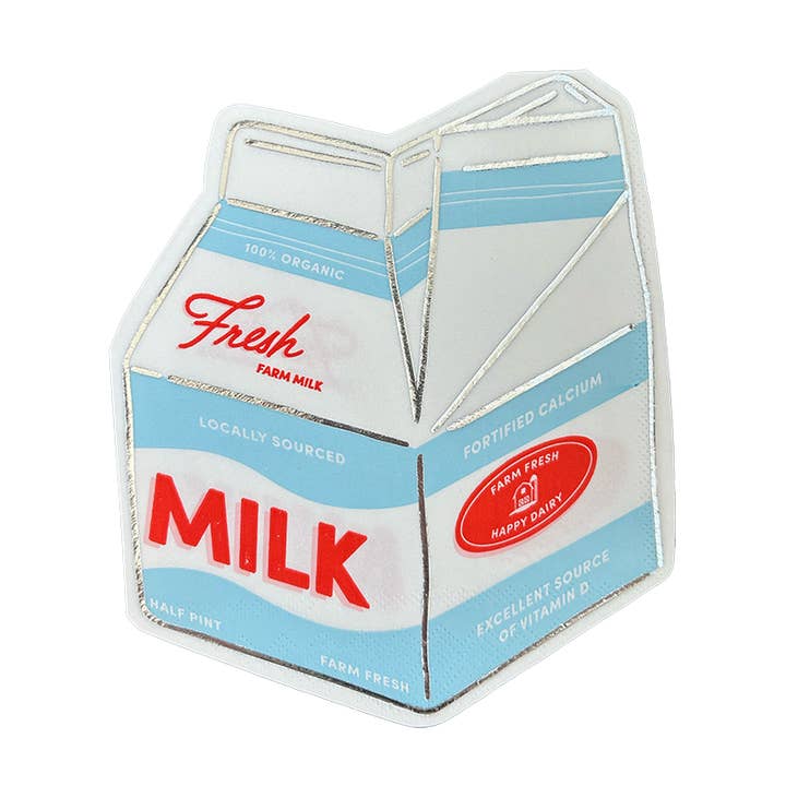 Smarty Pants "Milk Carton" Large Napkins for wholesale by Jollity & Co. + Daydream Society