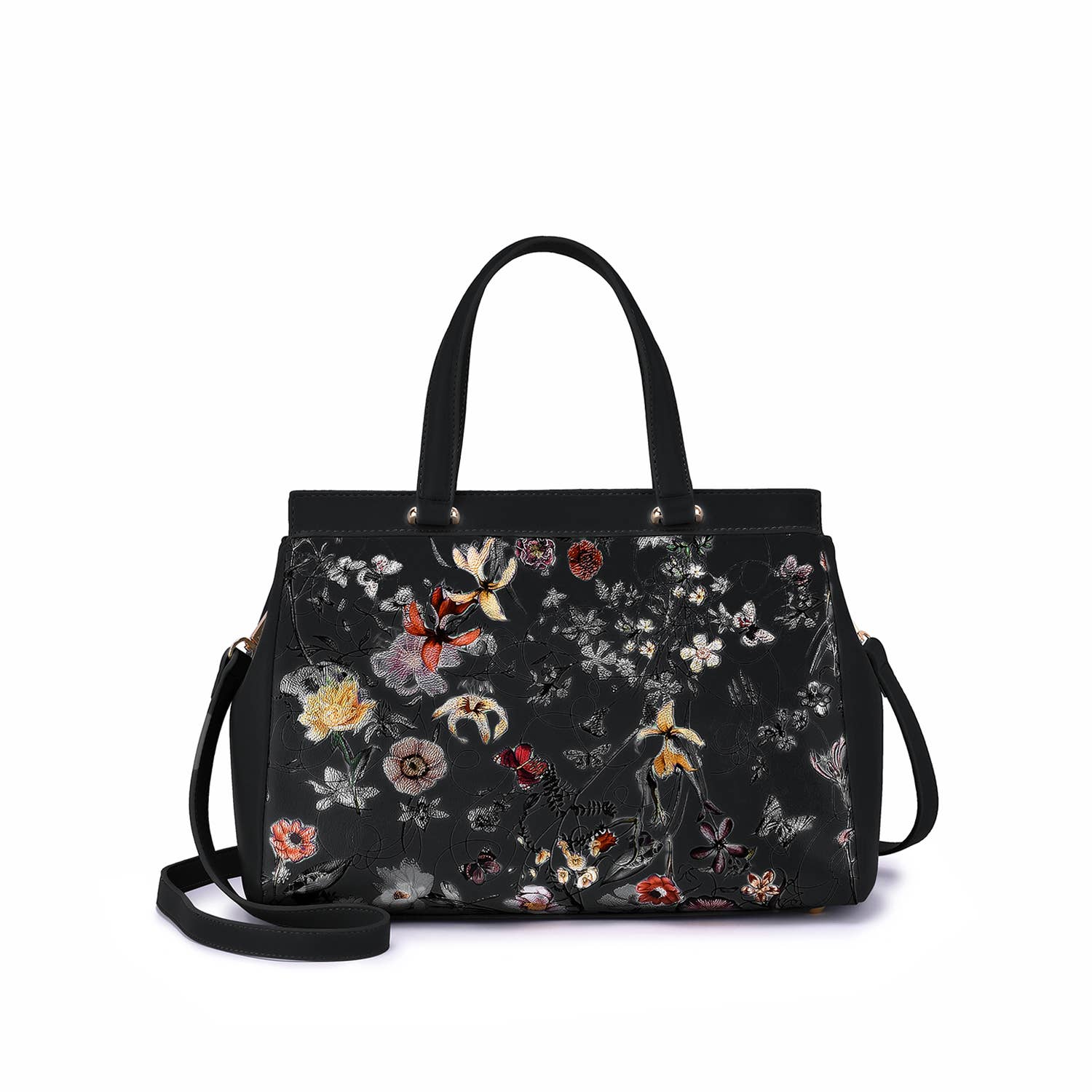 Mellow World - Vendita all'ingrosso Cartella - Donna - Borsa a tracolla Stellan con stampa floreale23