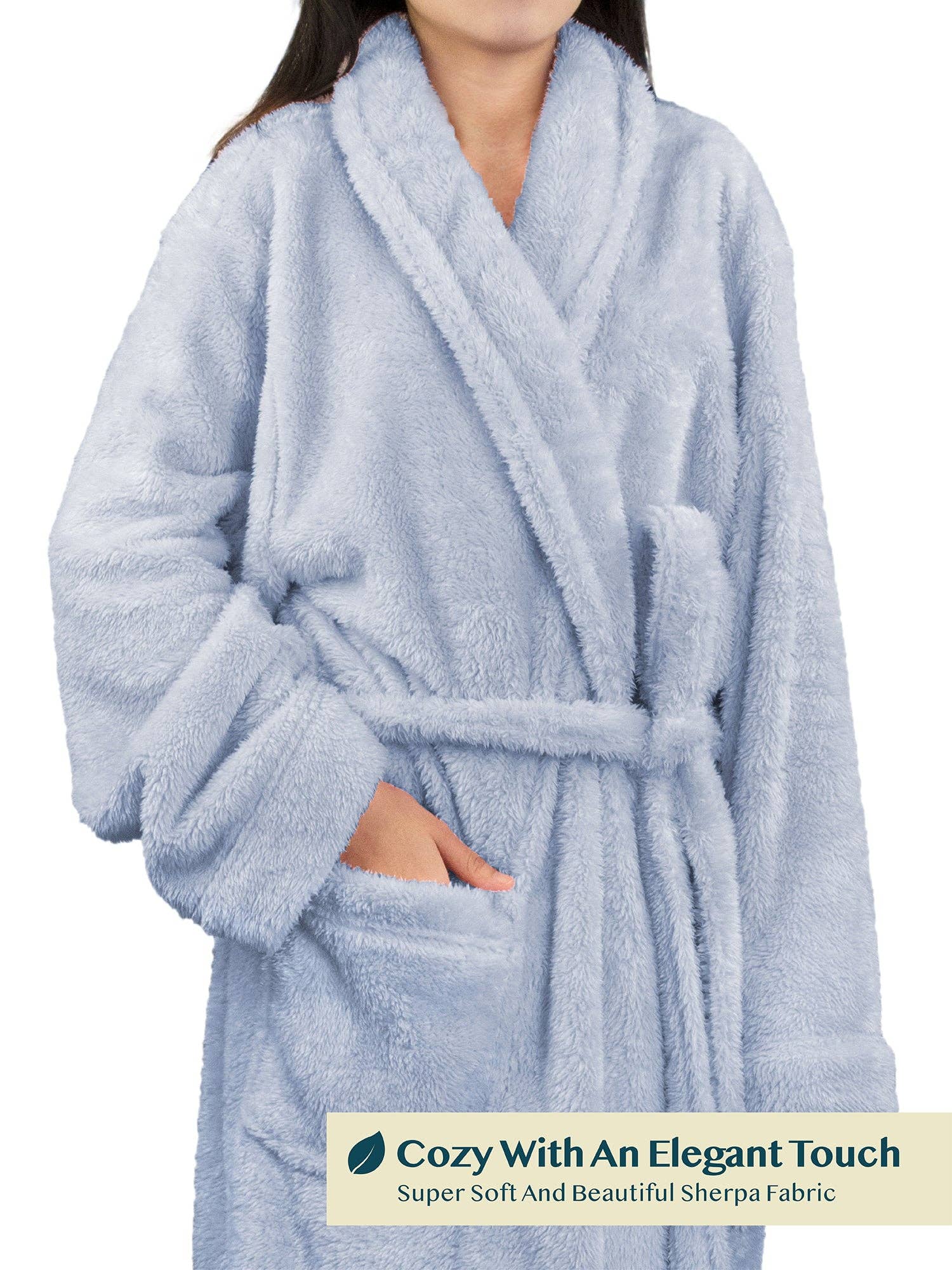 Pavilia - Venta al por mayor Bata - Mujer - Bata mullida de sherpa para mujer13
