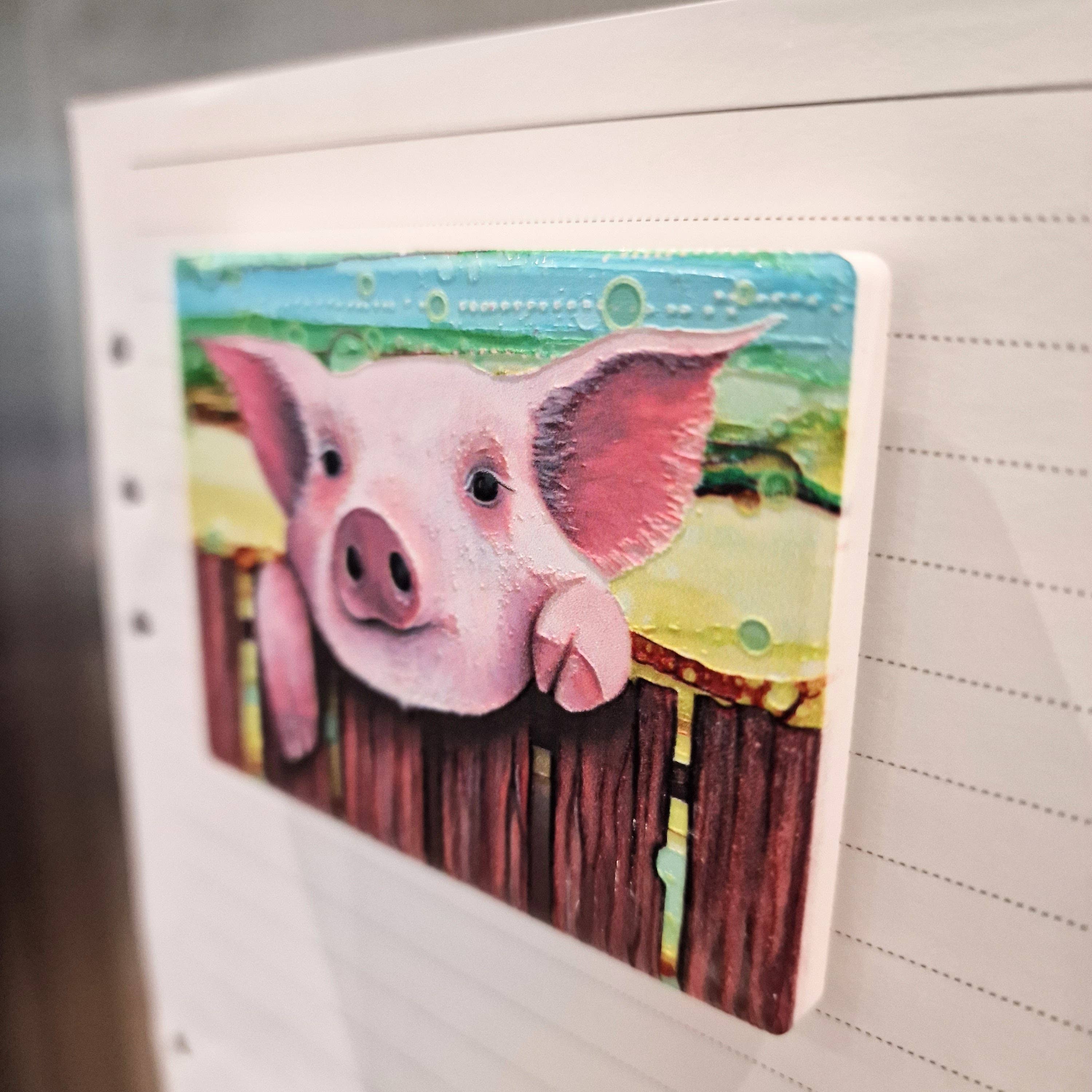 By Jo Crafts – wholesale Magnet – 02-MG Pig Magnet2