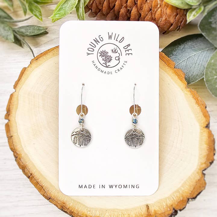 Mountain Charm Earrings for wholesale by Young Wild Bee