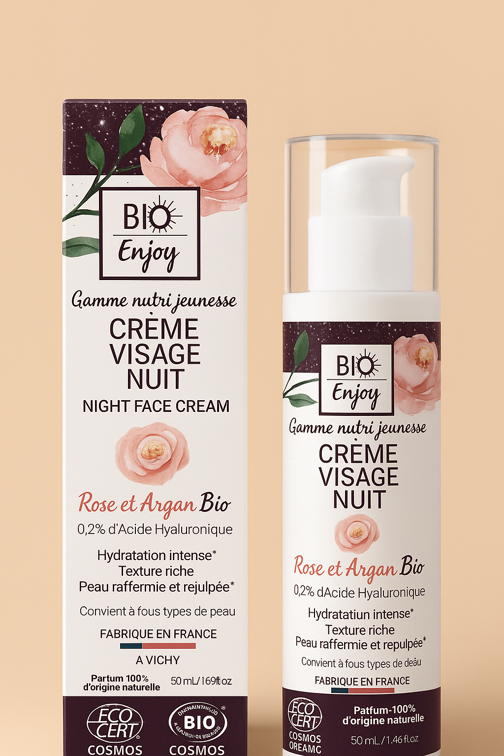 Les Laboratoires Bio Seasons - Wholesale Night Cream - Night Cream Rose Argan – Certified Organic1