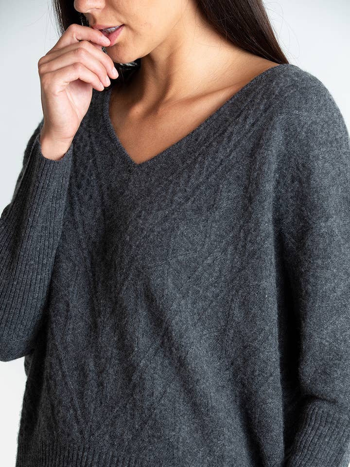 Kaschmir-Kendall-Oversize-Pullover für den Großhandel von QUINN