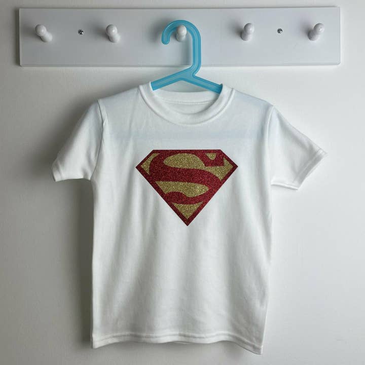 Personalised Baby Clothes and Gifts - Wholesale Screen Printed T-Shirt - Kids - Superman T-Shirt, Superhero Boy's Short Sleeve Top2