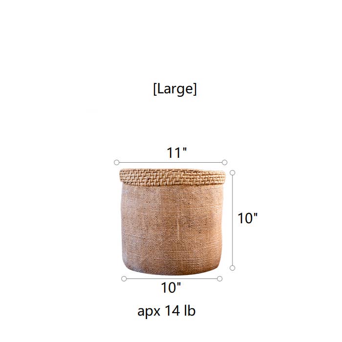 Rustic Reach - Wholesale Plant Pot - Straw Looking Concrete Planter