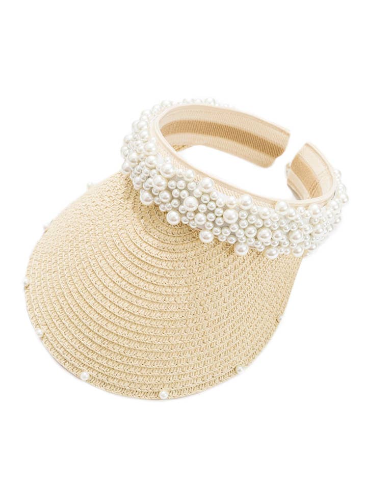 Handmade Pearl Vista Straw Hat C0196 for wholesale by Ole